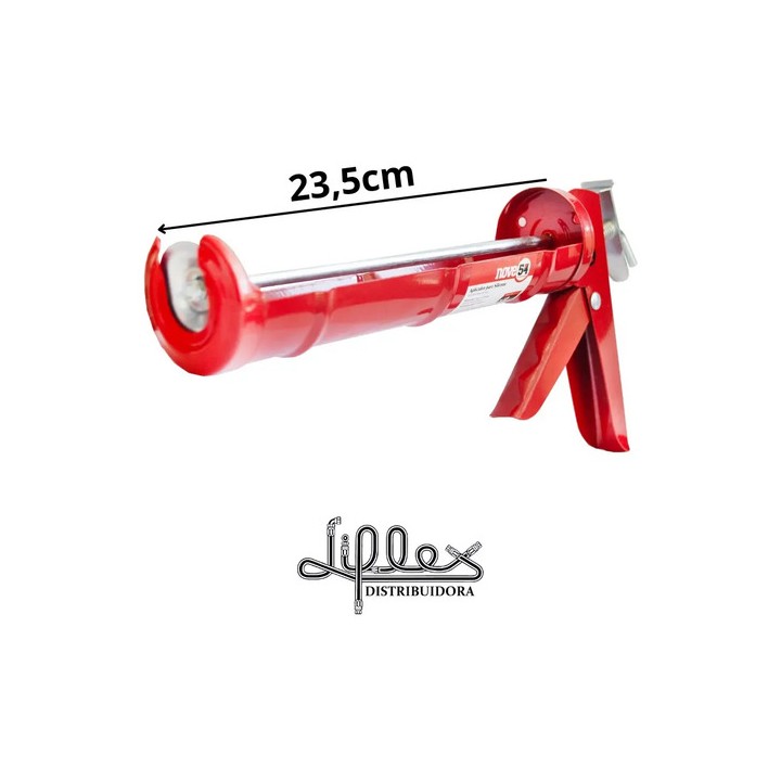 Aplicador De Silicone Vermelho Nove54 Para 300g/305ml Aço