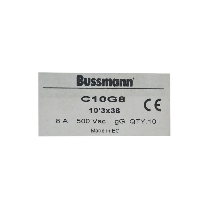 10 Unidades Bussmann C10g8 500vac