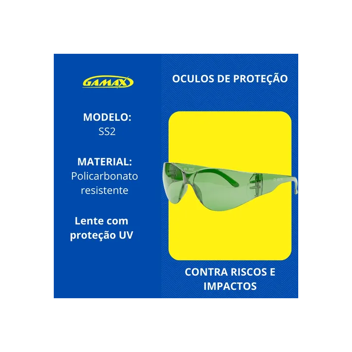 Óculos Segurança Proteção Anti Risco Ss2 Barato