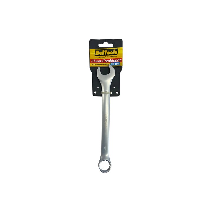 Chave Combinada Beltools 19mm Aço Cromo Vanádio Cinza