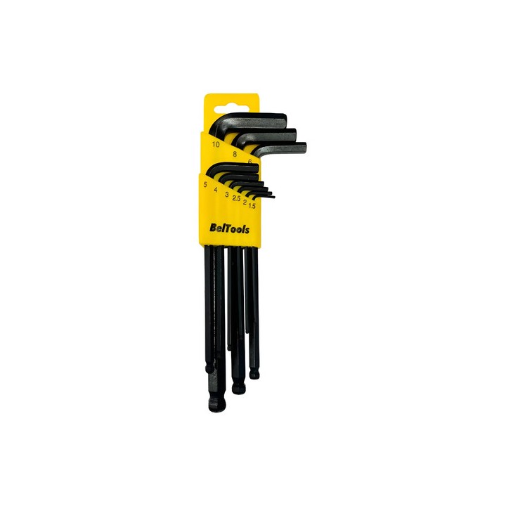 Chave Allen Ponta Abaulada 9 Pçs De 1,5 A 10mm Beltools Preto