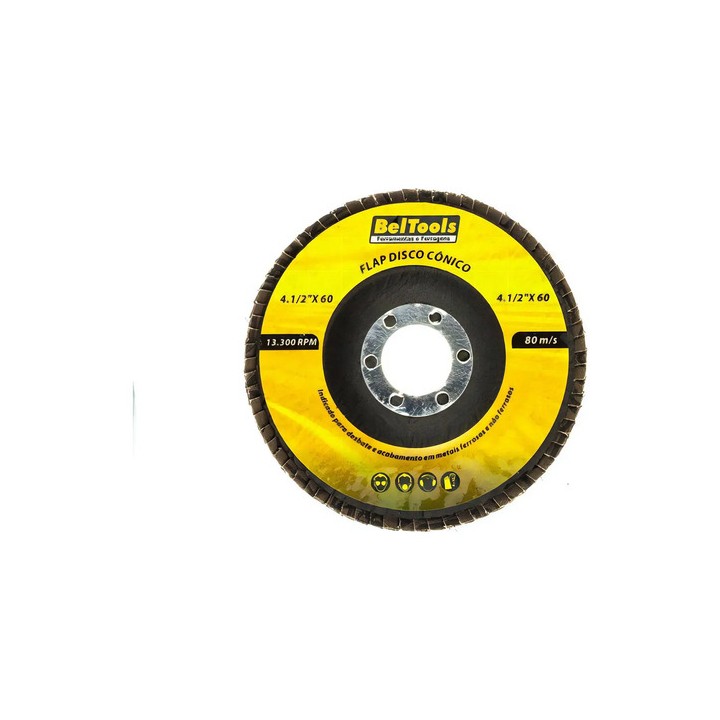 Disco De Desbaste Flap Cônico 4.1/2 X 60 - Beltools