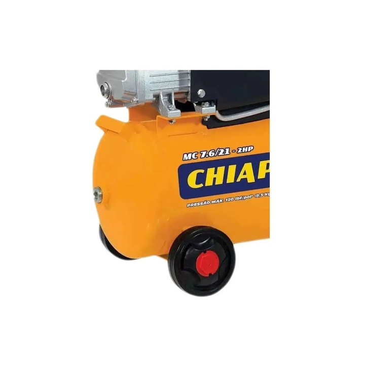 Motocompressor 2hp 21l Chiaperini Mc 7.6/21 Laranja 220v Monofásica