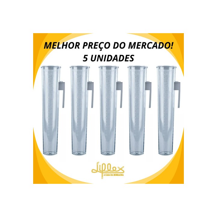 Pluviômetro Incoterm 150mm - 5 Unidades