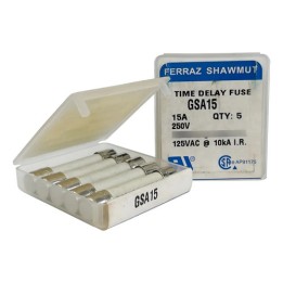 Fusível Ferraz Shawmut Gsa15 15a 250v Com 5 Unidades Lacrado 250v