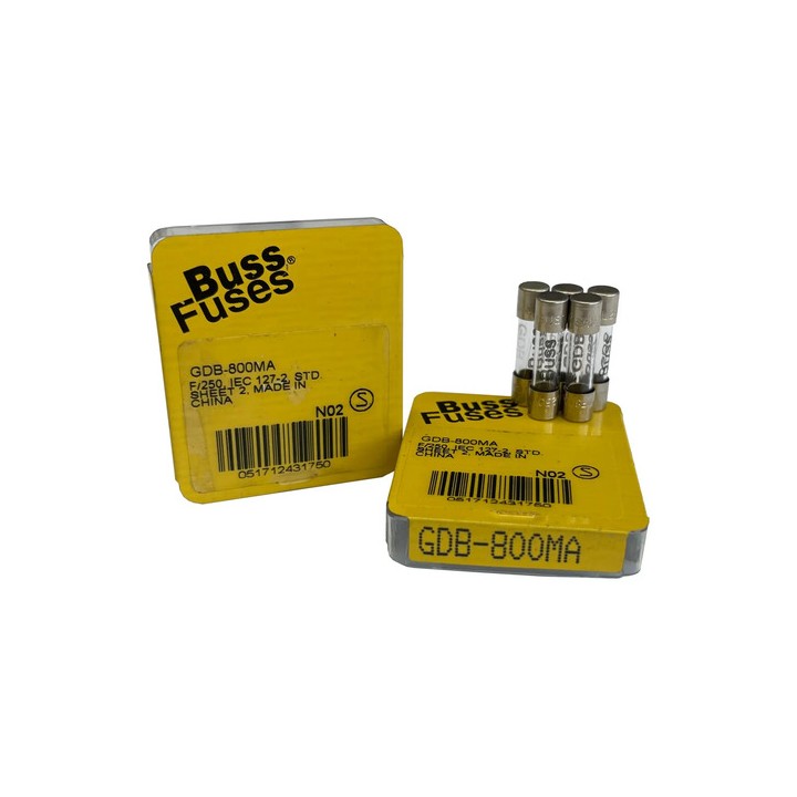 Fusível Bussmann Gdb-800ma 250v