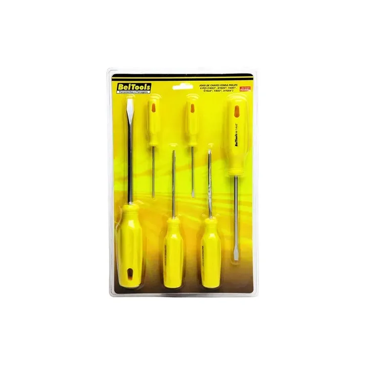 Jogo De Chave Fenda/phillips - 6 Peças - Beltools