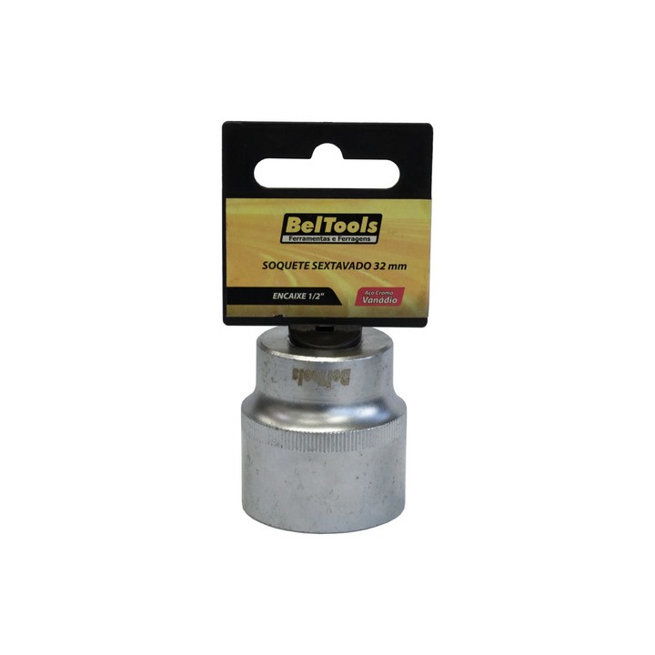 Soquete Sextavado 1/2 32mm Beltools