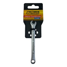 Chave Combinada 7mm Beltools Em Aço Cromo Vanadio Cinza