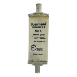 Fusível Bussmann 100nh000 G-b 500v 100a Gl/gg 500v