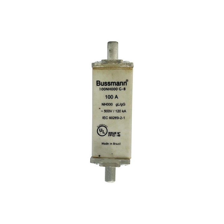 Fusível Bussmann 100nh000 G-b 500v 100a Gl/gg 500v
