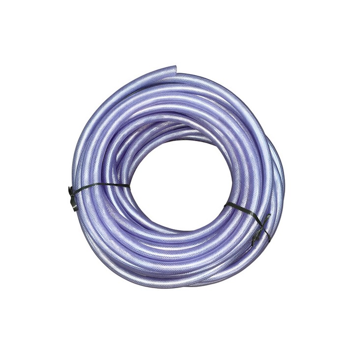Mangueira Cristal De 1 Polegada Trançada Himaflex 25 Metros Branco
