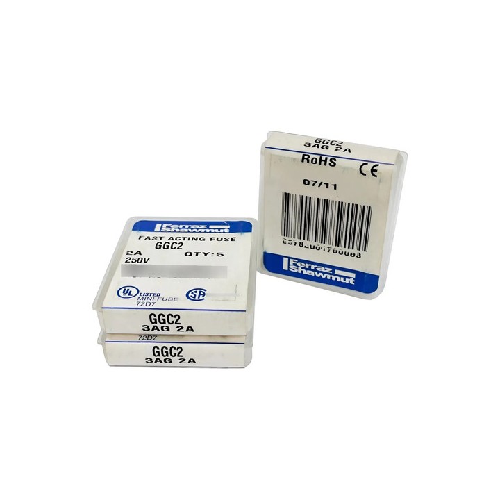 Fusível Ggc2 Ferraz Shawmut 2a 250v 250v