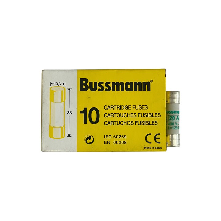 Fusível Cartucho Bussmann 10,3x38mm Am 20a C10m20 500vac 500v