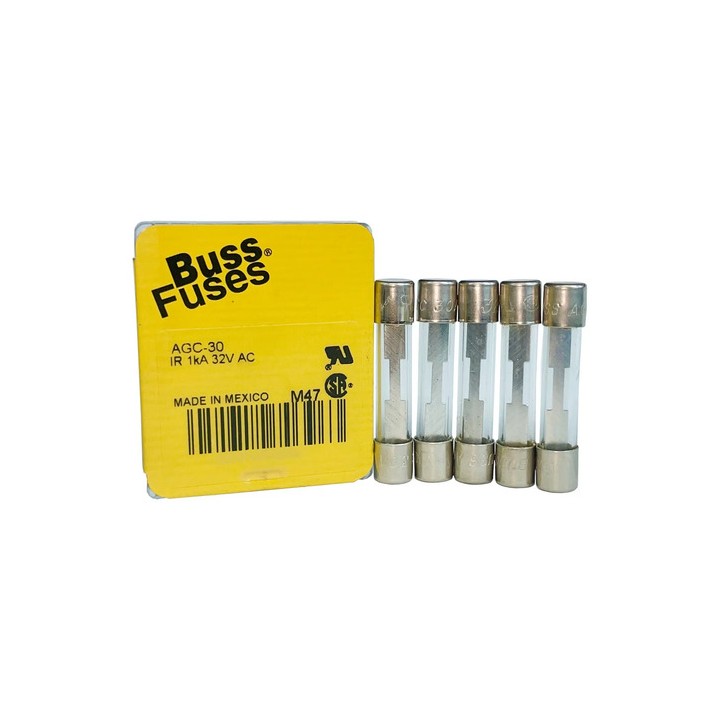 Fusível Bussmann Agc-30 32v 32v