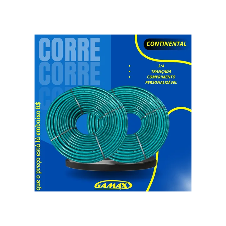 Mangueira Continental 3/4 Super Light Sjs 50 Metros Verde