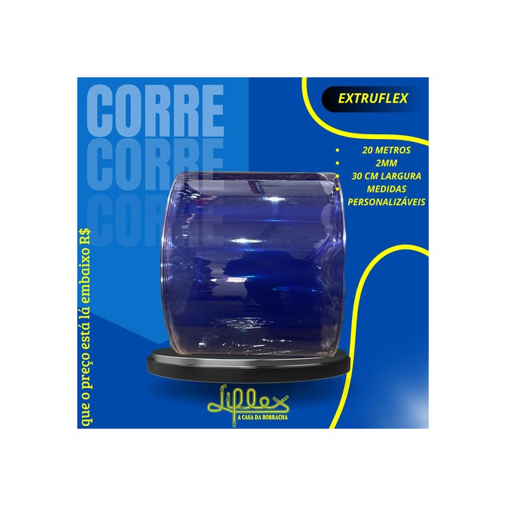 20m Cortina Frigorifica Açougue Caminhão Cristal 30cm X 2mm