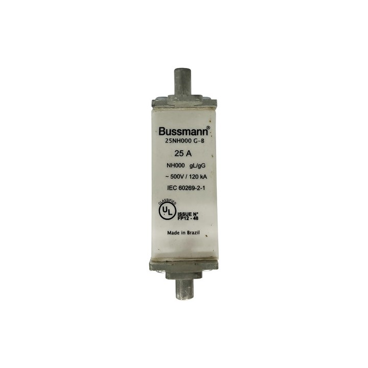 Fusível Bussmann 25nh000 G-b 500v 25a 500v