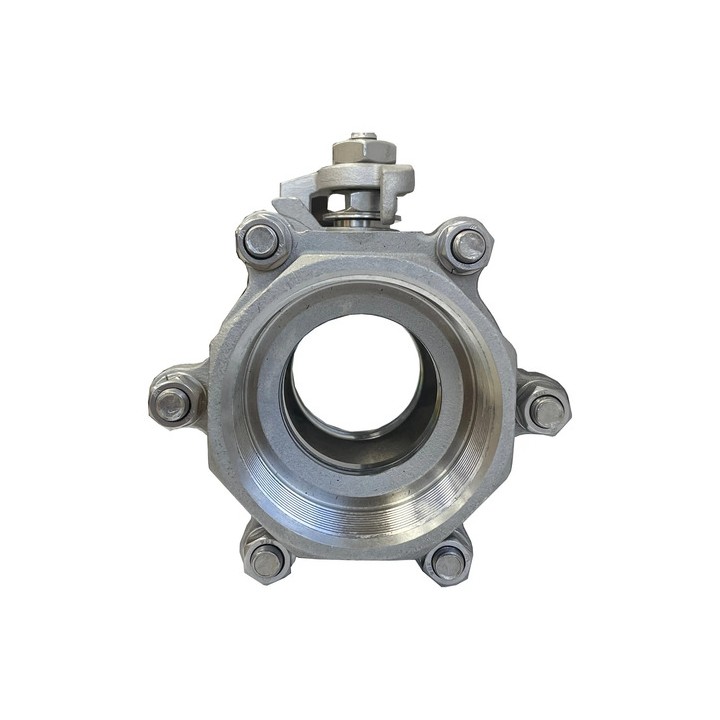 Válvula Tripartida 2.1/2'' Inox Esfera Passagem Reduzida Mga