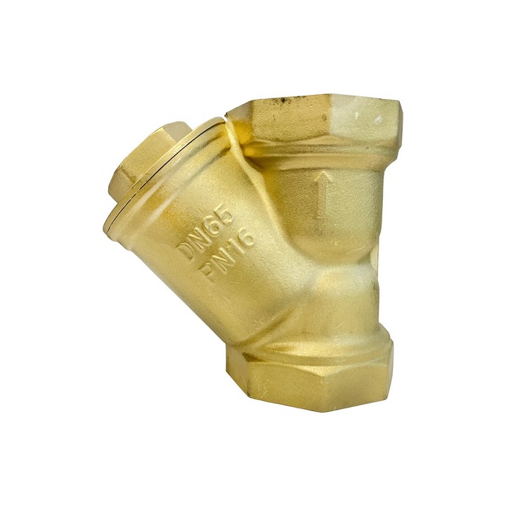 Filtro Y 2.1/2'' Polegadas Latão Com Tela De Aço Inox Dn65