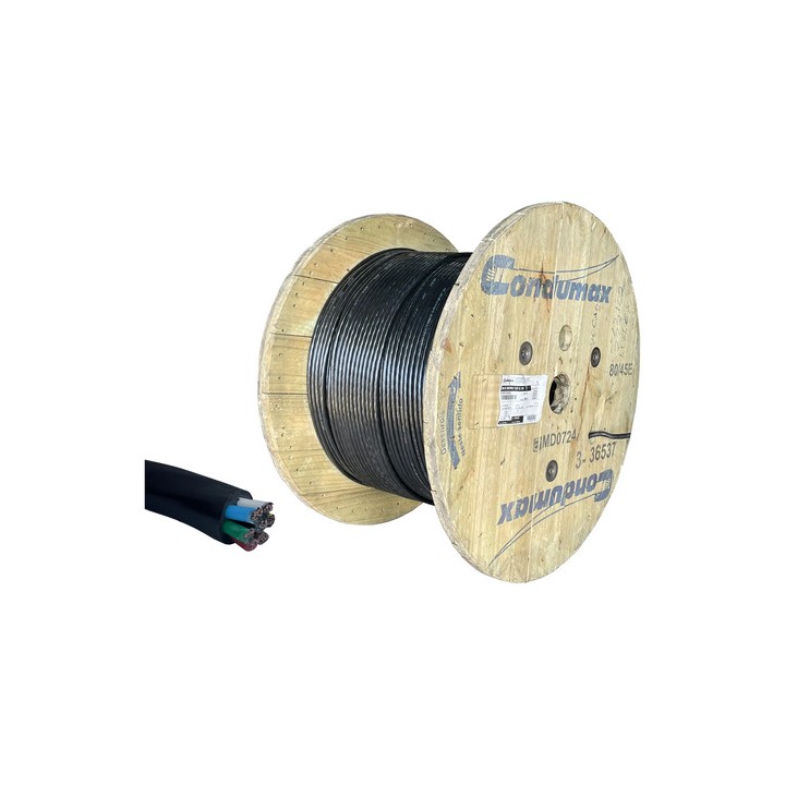50 Metros Cabo Controle Flex Cl 1kv 7x 1,50mm2 Preto