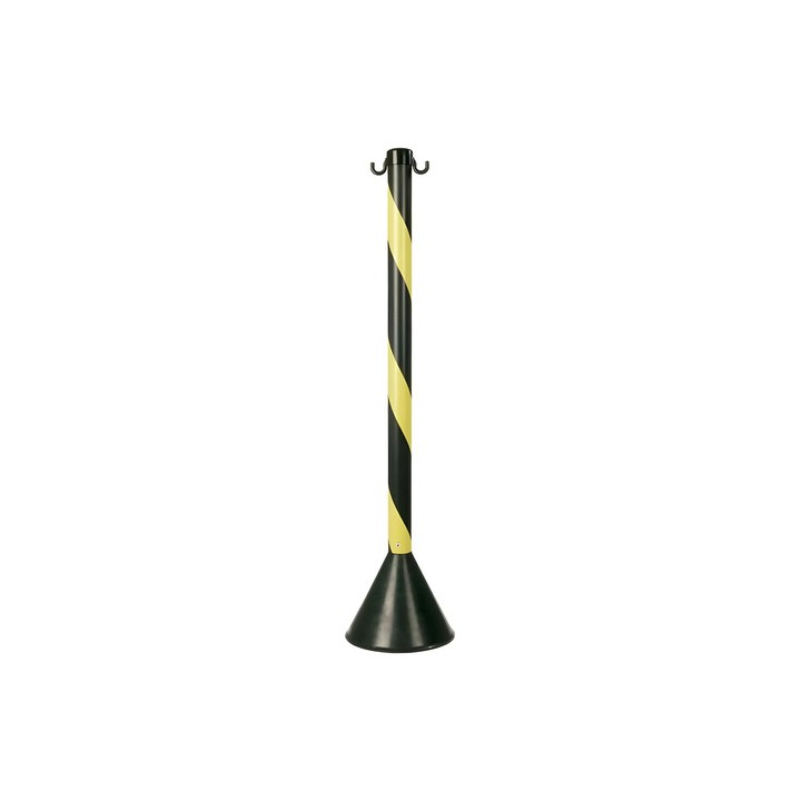 2 Un Organizador Filas Pedestal Preto E Amarelo Corrente 10m Preto Amarelo