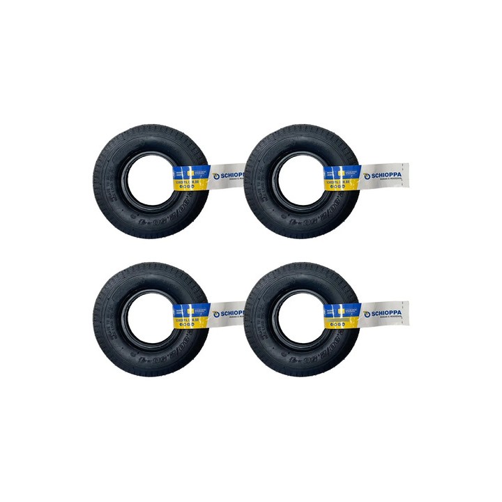 Kit 4 Pneu E Câmara 2.50-4 Schioppa Carrinho De Carga