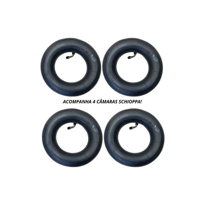 Kit 4 Pneu E Câmara 2.50-4 Schioppa Carrinho De Carga