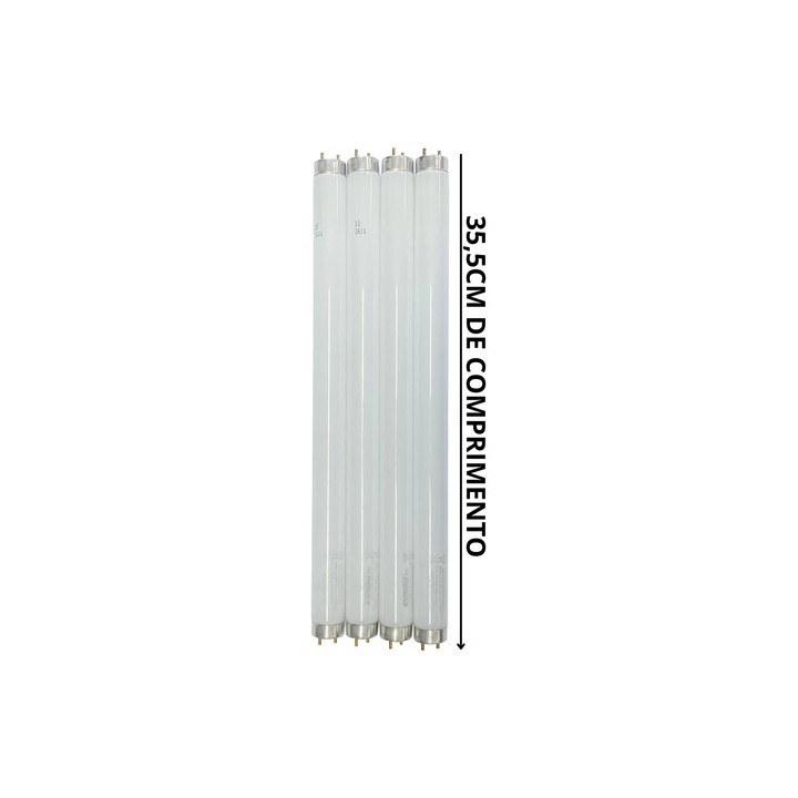 4 Lâmpadas Graphiclite Gti Modelo F11t8/gl50 - D50 15 220v Branco-neutro
