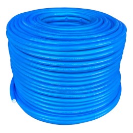 10 Metros Mangueira Jardim 1/2'' Trançada Pvc Parede 2,5mm Azul