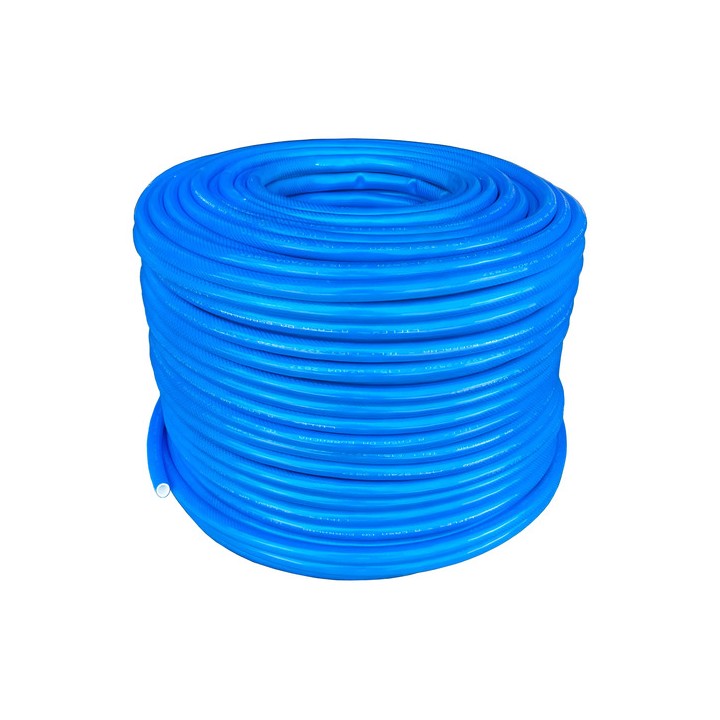10 Metros Mangueira Jardim 1/2'' Trançada Pvc Parede 2,5mm Azul