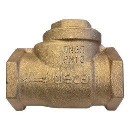 Válvula De Retenção 2.1/2'' Portinhola Horizontal Latão Deca
