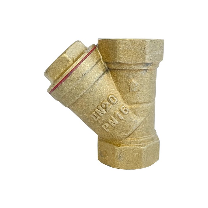 Filtro Y 3/4 Polegada Latão Com Tela De Aço Inox Pn16