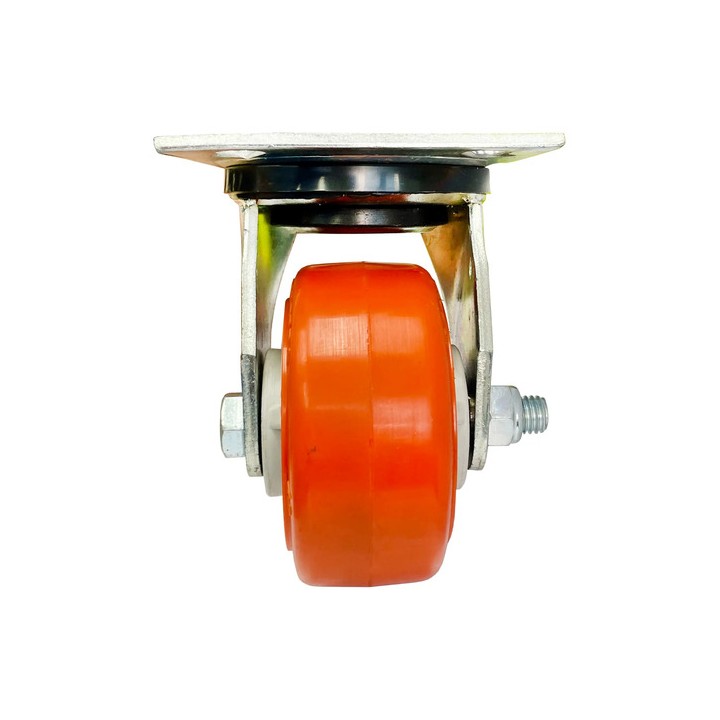 Rodízio Giratório 4'' Schioppa Up Poliuretano Termoplástico Laranja