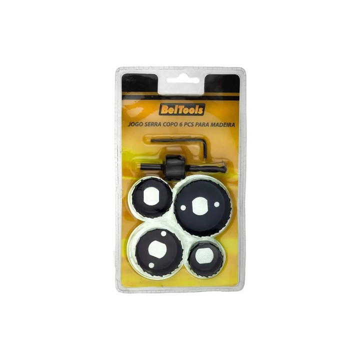Serra Copo Madeira Beltools Jogo Kit C/ 6 Peças