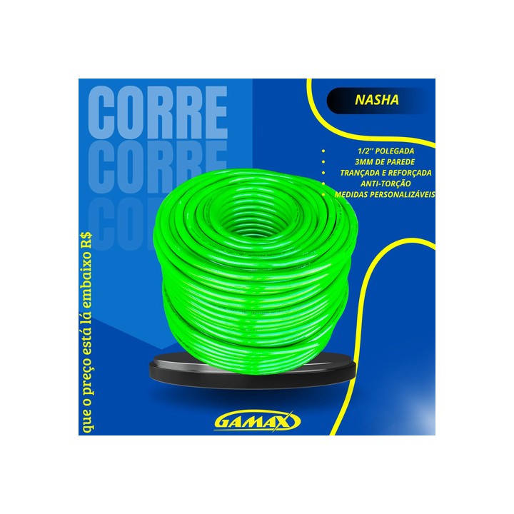 Mangueira De Jardim 1/2'' Nasha Garden 20 Metros Não Dobra Verde
