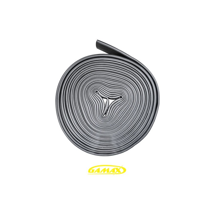 20 Metros Mangueira Irrigação Flat Especial 3'' Gommatech Preto