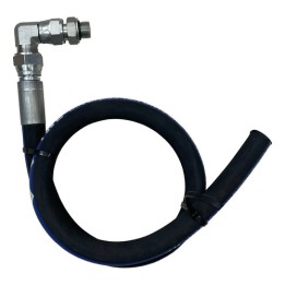 Mangueira 1/2'' Trama De Aço Prensada Conexão Giratória M16 Preto