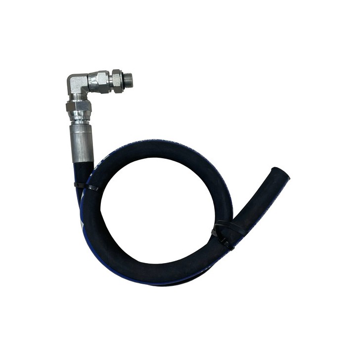 Mangueira 1/2'' Trama De Aço Prensada Conexão Giratória M16 Preto