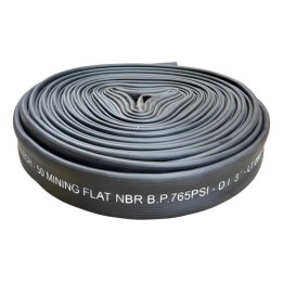 5 Metros Mangueira Irrigação Flat Especial 3'' Gommatech Preto