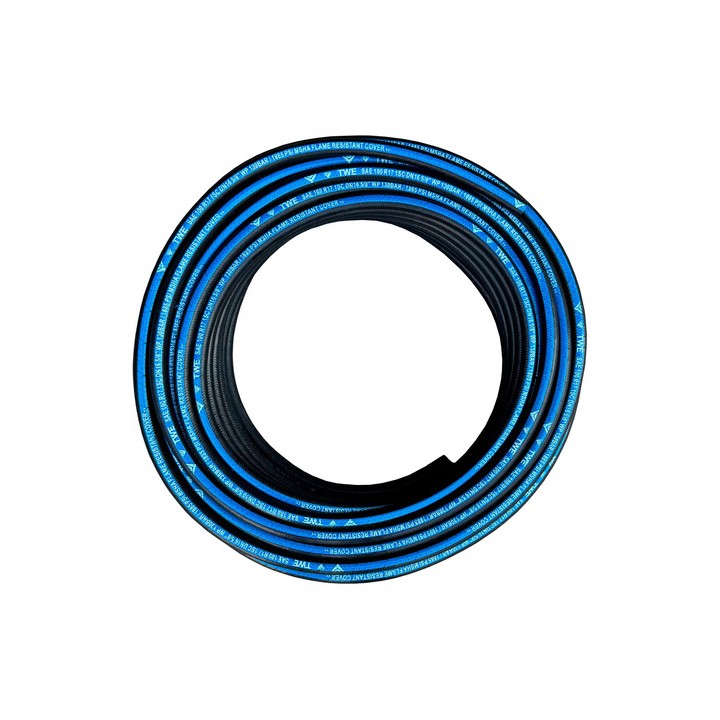 10m Mangueira Trama De Aço 5/8'' Multiuso Lavadoras Pressão Preto