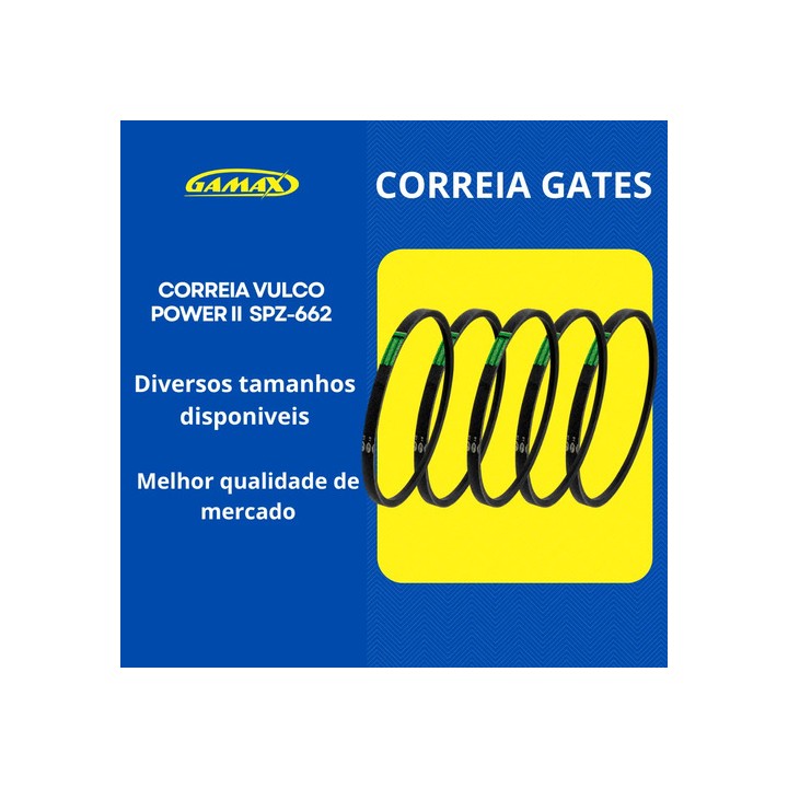 Correia Spz662 Gates Vulco Power - 5 Unidades