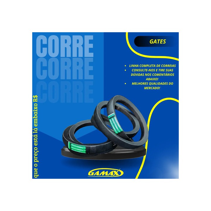 Correias Gates Vulco Power - Tamanhos Personalizados