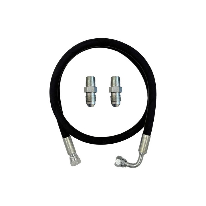 Mangueira Prensada Aeroquip Óleo Turbina E Niples Com 50cm