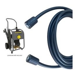 Mangueira C/ Trama De Aço Lavadora Karcher Hd6/15c 10 Metros