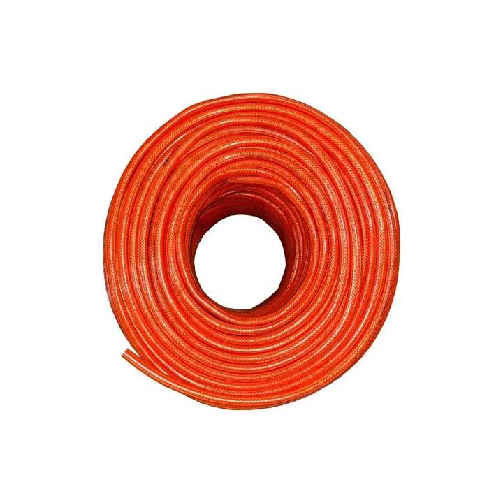 Mangueira Nasha 1/2 Trançada De Pvc E Silicone - 100 Metros Laranja