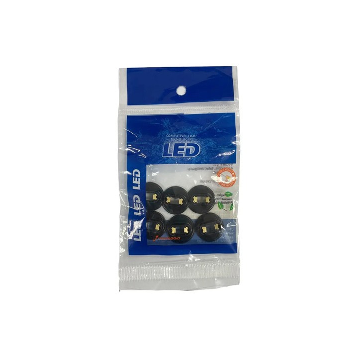 Soquete Adaptador Para Lâmpada Tubular Com 6 Un Voltaggio Preto