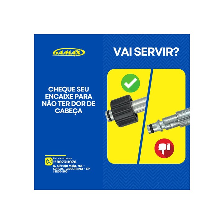 Kit Mangueira Engate Rápido E Registro Wap Premium 2600 10m Preto