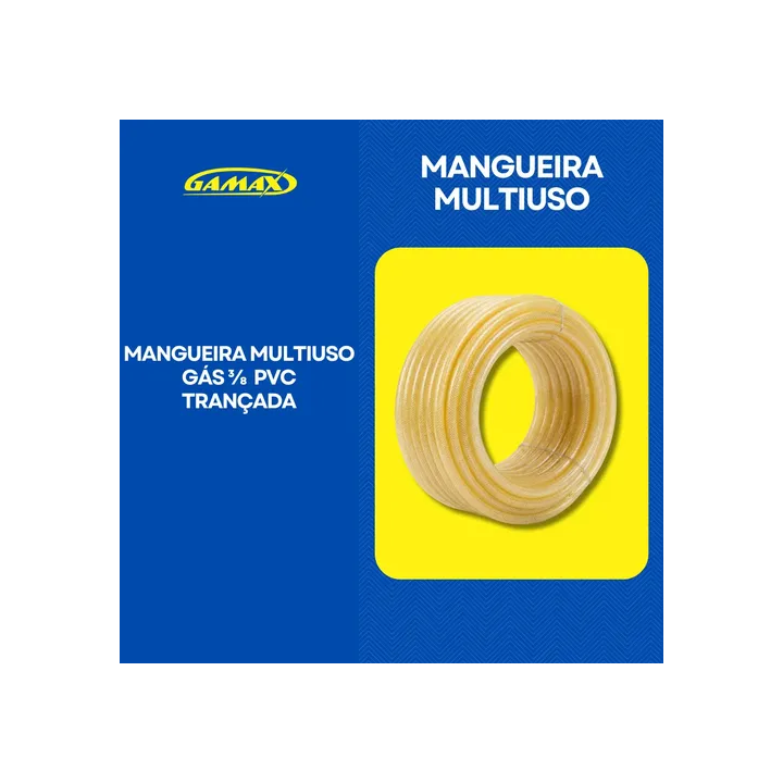 15 Metros Mangueira Multiuso Gás Cozinha 3/8 X 3,0 Trançada
