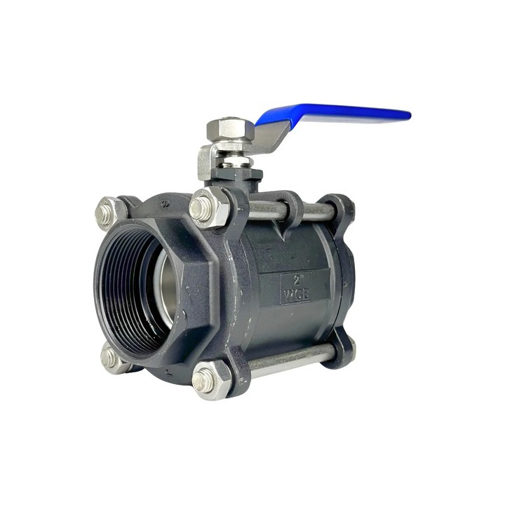 Válvula Registro Esfera Tripartida Aço Carbono 2 Bsp Gamax